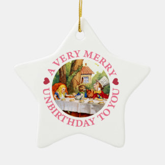 Ein sehr fröhliches Unbirthday zu Ihnen! Keramik Ornament
