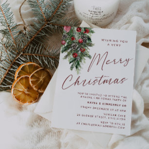 Ein sehr fröhliches Weihnachts-Party Moderne Weihn Einladung