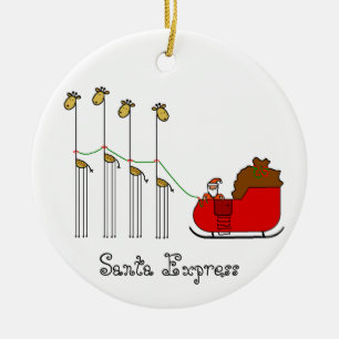 Ein sehr Giraffen-Weihnachten - Sankt ausdrücklic Keramik Ornament