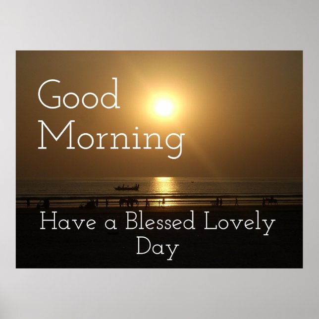 Ein sehr glücklicher guter Morgen beim Zubereiten Poster (Vorne)