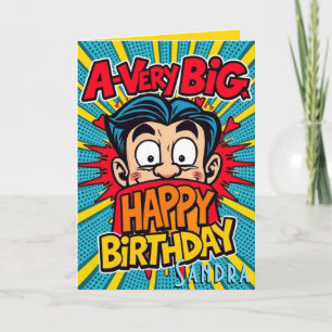 Ein sehr großer Geburtstag Karte