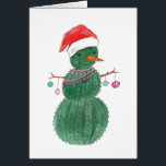Ein sehr Kaktus-WeihnachtsSchneemann<br><div class="desc">Feiern Sie die Feiertage mit diesem niedlichen Watercolorentwurf von Wildapple. Künstler: Jenaya Jackson.</div>