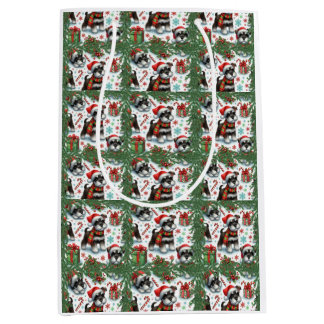 Ein sehr schnauzer Weihnachten Mittlere Geschenktüte