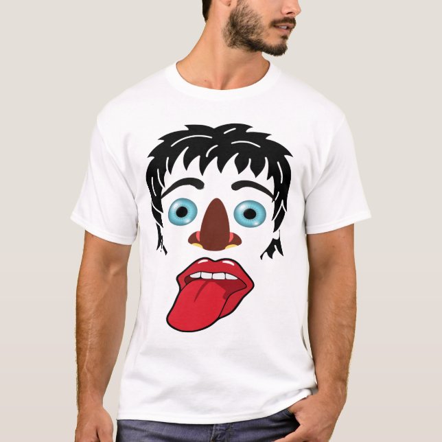 Ein sehr seltsames Maskendesign eines T - Shirt (Vorderseite)
