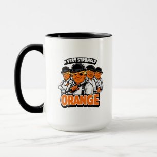 Ein sehr stark orangefarbenes – Trump-Cartoon-Paro Tasse