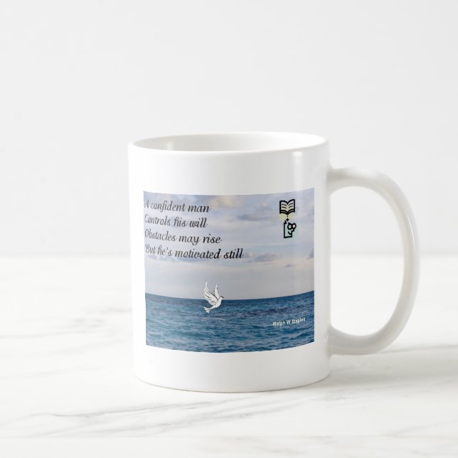 Ein selbstbewusster Mann Kaffeetasse (Rechts)