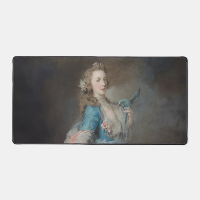 Ein Selfie mit meinem Papagei Schreibtischunterlage (Vorderseite)