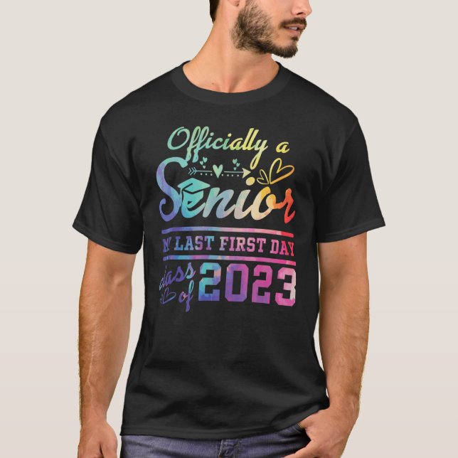 Ein Senior 2023 Abschluss oder der letzte erste Ta T-Shirt (Vorderseite)