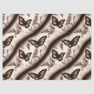 Ein Sepia-Schmetterlingsdesign Seidenpapier