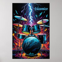Ein Set der Beat Drum Strike