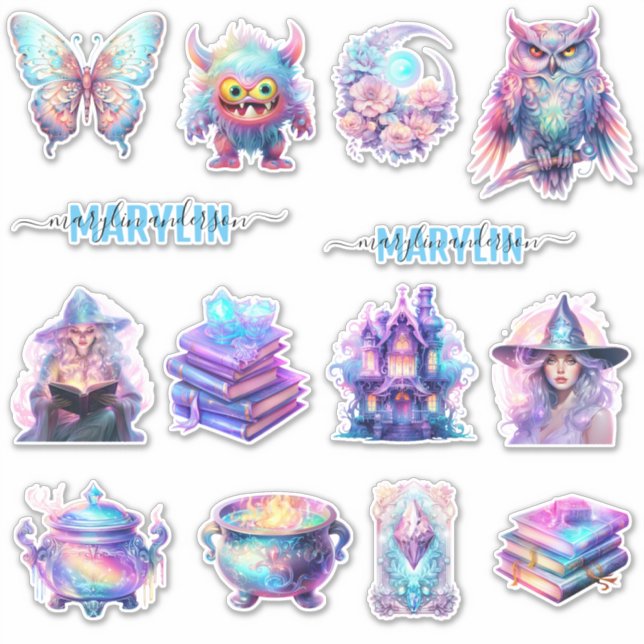 EIN SET GOULISCH EINZIGARTIGER PAKET DES INDIVIDUE AUFKLEBER (Vorderseite)