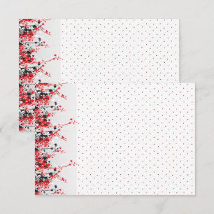 Ein Set mit viel Schwarz-Weiß-Design Dankeskarte