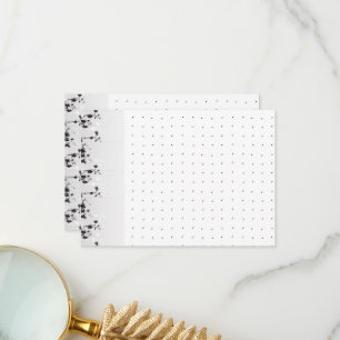 Ein Set mit viel Schwarz-Weiß-Design Dankeskarte