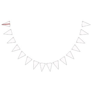 Ein Set mit viel Schwarz-Weiß-Design Wimpelkette