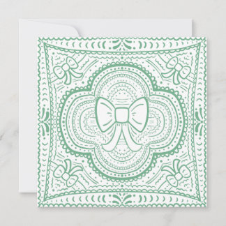 Ein Shabby Chic Bow Einladung