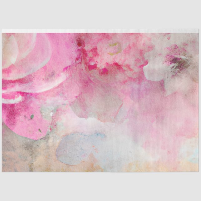 Ein Shabby Chic floral Ephemera Design Serie 8 Seidenpapier (Vorderseite)