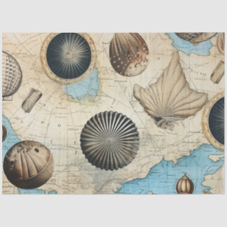 Ein Shabby Chic Nautical Serie Design 10 Seidenpapier