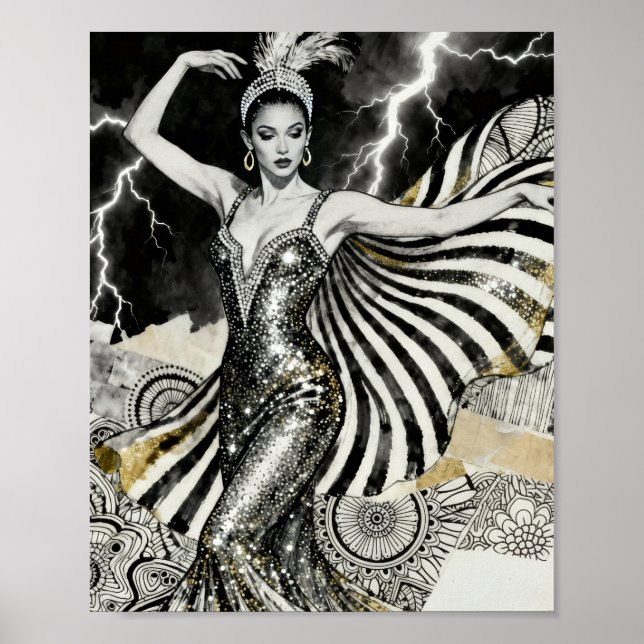 Ein Showgirl tanzt in Lighting Poster (Vorne)