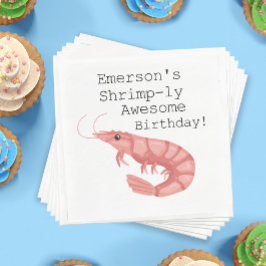 Ein Shrimp-ly-Phantastischer Geburtstag Serviette