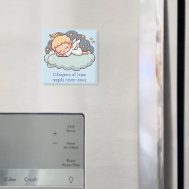 Ein sich stützender Engel Magnet