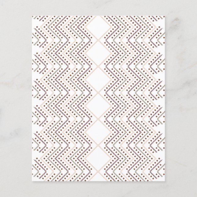 Ein sich wiederholendes geometrisches Muster mit r Flyer (Vorne)