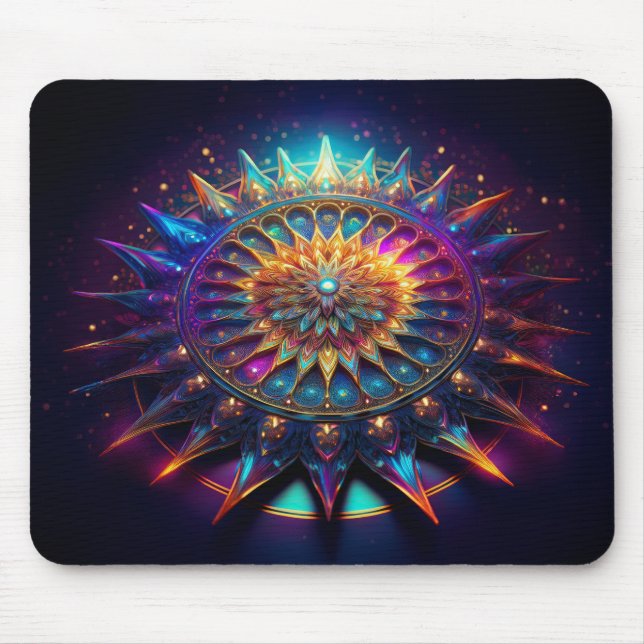 Ein Sierpinski-Dreieck-Fraktal Mousepad (Vorne)