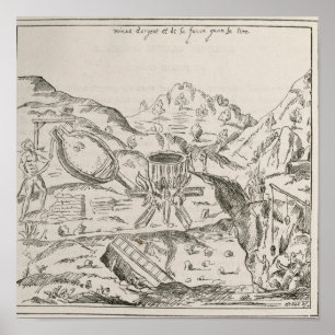 Ein silbernes Mine Poster