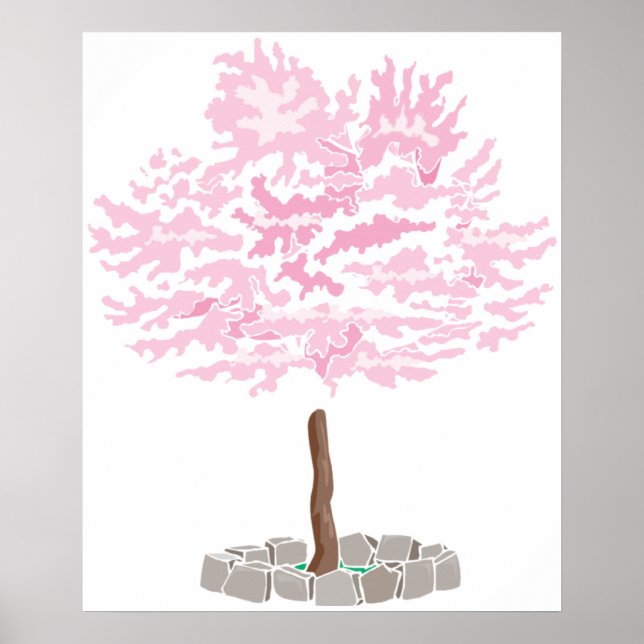 Ein Single Cherry Blossom Tree Poster (Vorne)
