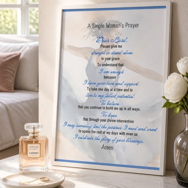 Ein Single-Frauengebet-Poster Poster (Von Creator hochgeladen)