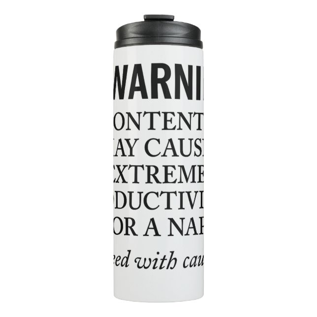 Ein Sip to Focus, ein Sip to Daydream! Thermosbecher (Vorderseite)