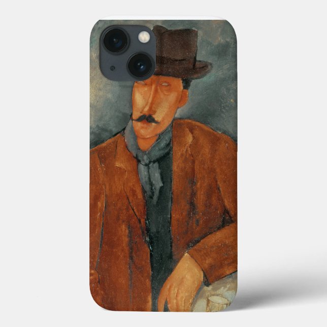 Ein sitzender Mann, der auf einem Tisch sitzt Case-Mate iPhone Hülle (Rückseite)