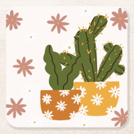 Ein skandinavisches Kunstmuster ohne Grenzen Rechteckiger Pappuntersetzer