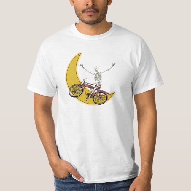 Ein Skelettfahrrad-T - Shirt (Vorderseite)
