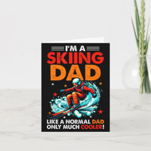 Ein Skifahrer-Vater Definition viel cooler lustige Karte