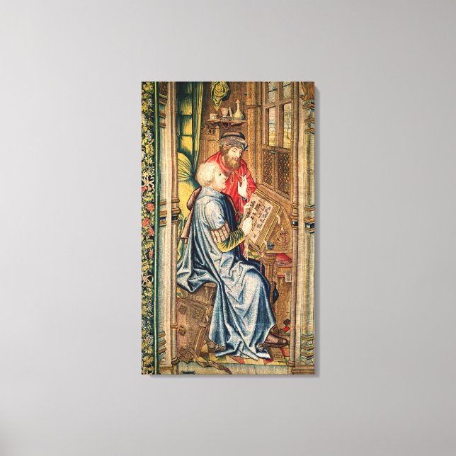 Ein Skript, das ein Konto schreibt Leinwanddruck (Vorderseite)