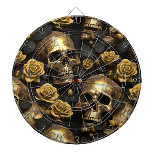 Ein Skull und Rose Serie Design 8 Dartscheibe