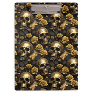 Ein Skull und Rose Serie Design 8 Klemmbrett