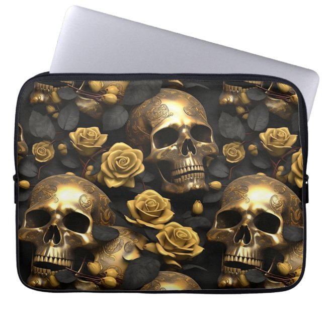 Ein Skull und Rose Serie Design 8 Laptopschutzhülle (Vorderseite)