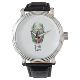Ein Sloth Wild Animal müde Armbanduhr