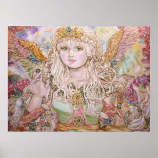 Ein smaragdgrüner Engel. Poster