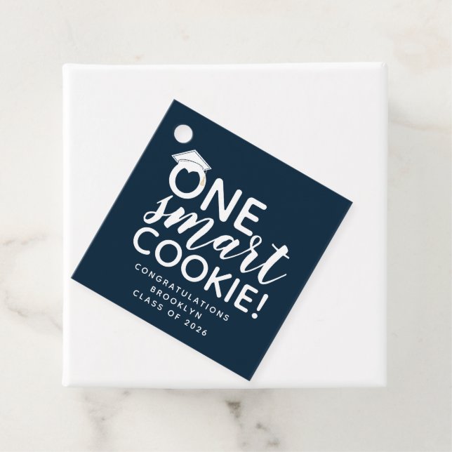 Ein Smart Cookie Blue Abschluss Geschenkanhänger (Beispiel)