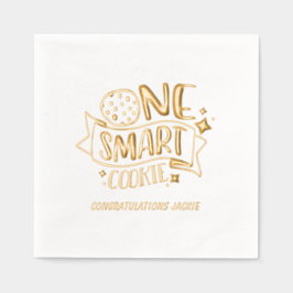 Ein Smart Cookie Gold Foil Abschluss Napkins Servietten Mit Folie
