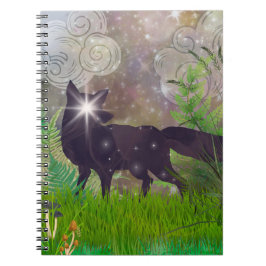 Ein Smattering der Sterne: Celestial Fox Notebook Notizblock