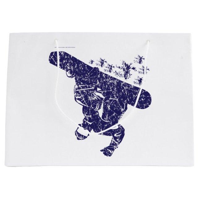 Ein Snowboarder-Catxchi Große Geschenktüte (Vorderseite)
