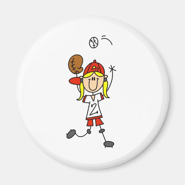 Ein Softball-Magnet Magnet (Vorne)