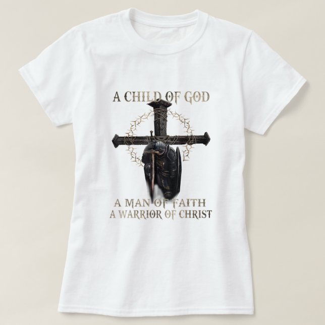 Ein Sohn Gottes ein Mensch des Glaubens, ein Krieg T-Shirt (Design vorne)