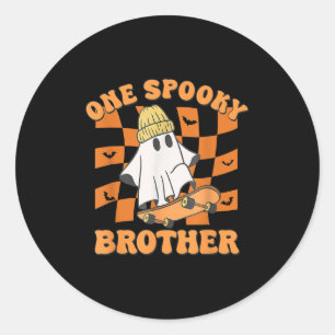 Ein Soky Brother Geburtstag Halloween Skateboardin Runder Aufkleber