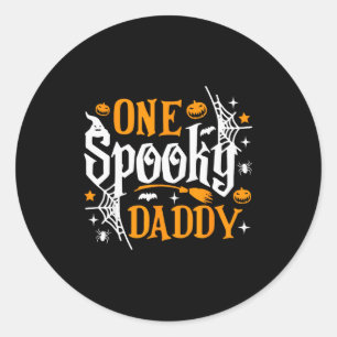 Ein Soky Daddy Lustiges Halloween Familien-Matchin Runder Aufkleber