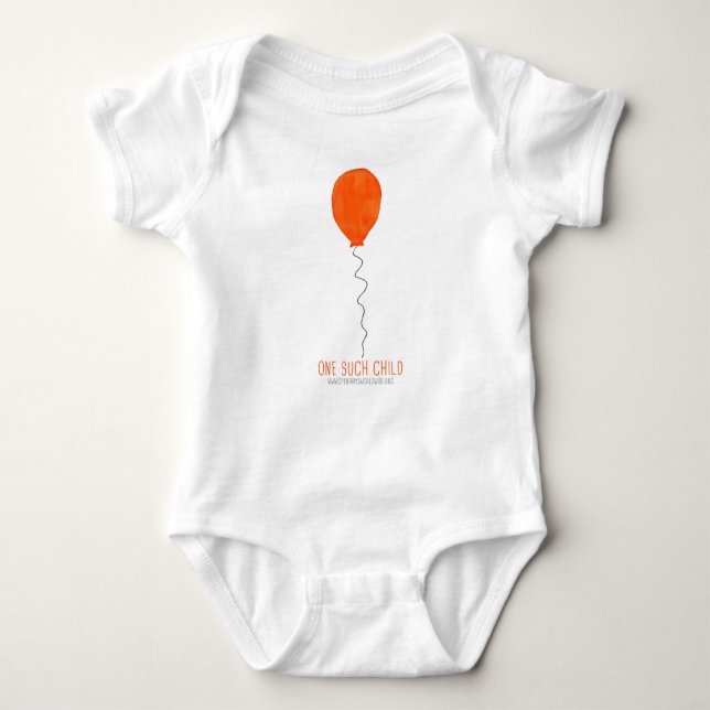Ein solches Kind - roter Ballon Baby Strampler (Vorderseite)