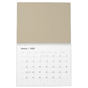 Ein solider brauner Hintergrund mit einem glatten, Kalender